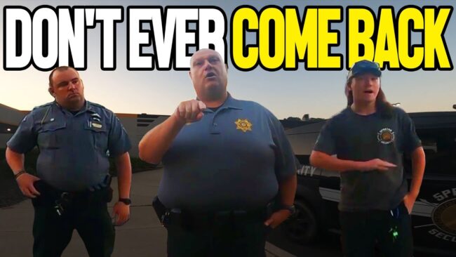 Man Defends His Family From Power Tripping Security