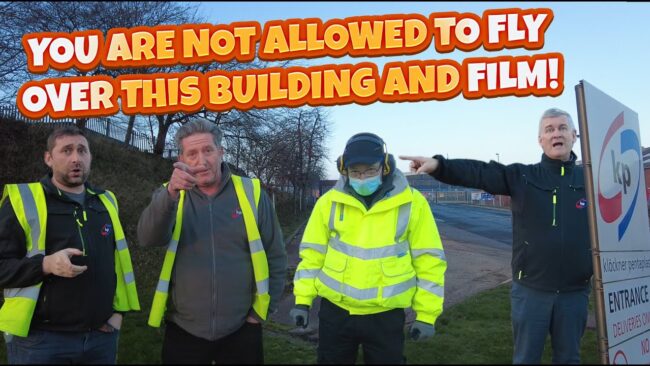 There are things on this site that you are not allowed to take photos of – #audit   #drone