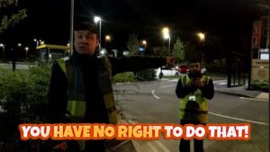 You are filming a private property, you can't do that..you have no right to do that audit