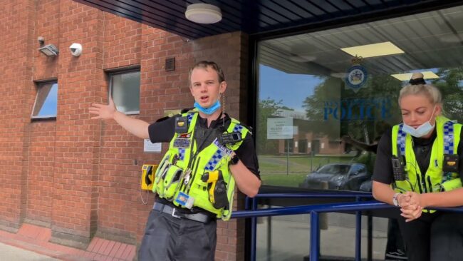 Police Officer Gets Aroused By Cameras