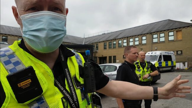 WY Police Officers Come Out In Force For A Camera